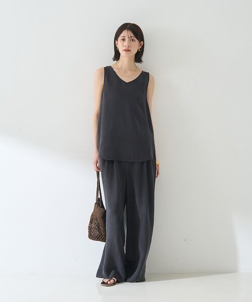 Rouge vif la cle / ルージュ・ヴィフ ラクレ パンツ | 【セットアップ対応】キュプラフィブリル ワイドパンツ | 詳細21