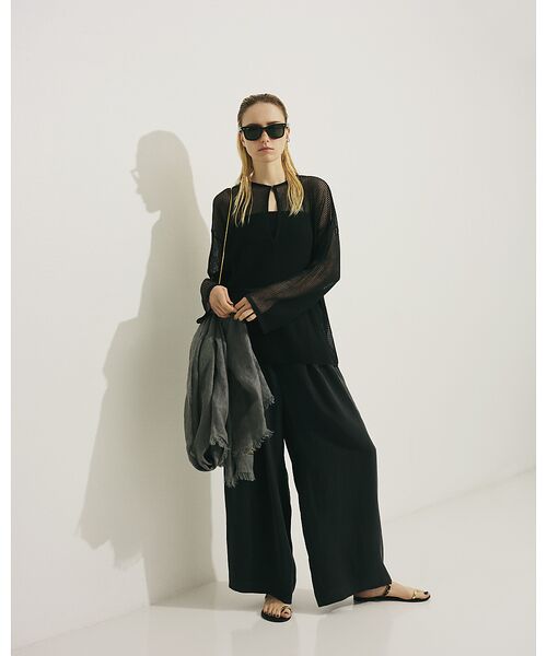 Rouge vif la cle / ルージュ・ヴィフ ラクレ パンツ | 【セットアップ対応】キュプラフィブリル ワイドパンツ | 詳細26