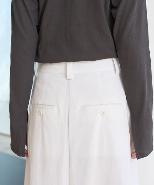 Rouge vif la cle / ルージュ・ヴィフ ラクレ ロング・マキシ丈スカート | タックフレアマキシスカート | 詳細15