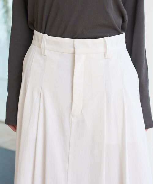 Rouge vif la cle / ルージュ・ヴィフ ラクレ ロング・マキシ丈スカート | タックフレアマキシスカート | 詳細16