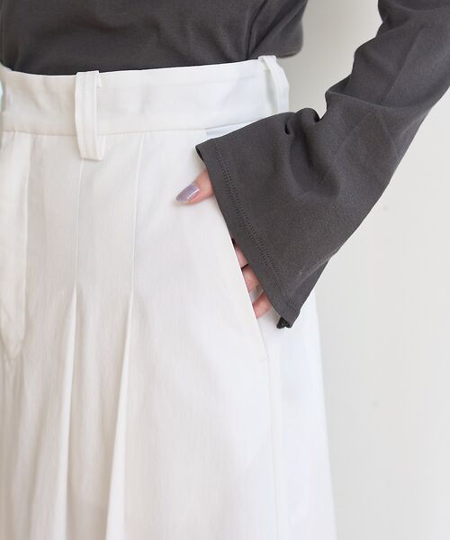 Rouge vif la cle / ルージュ・ヴィフ ラクレ ロング・マキシ丈スカート | タックフレアマキシスカート | 詳細17