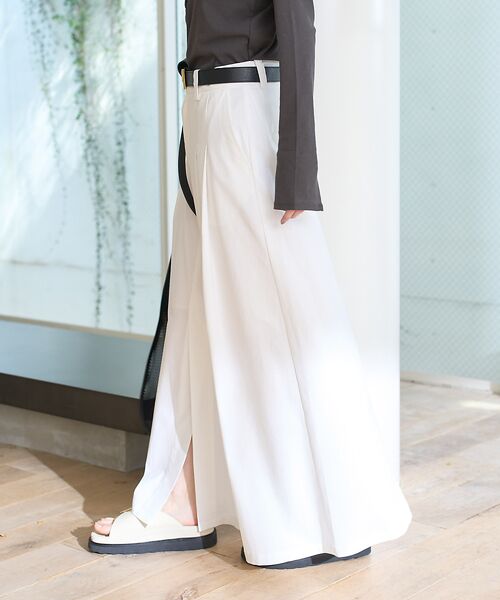 Rouge vif la cle / ルージュ・ヴィフ ラクレ ロング・マキシ丈スカート | タックフレアマキシスカート | 詳細2