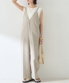 セール】 【東原妙子さんコラボ】リネン混ジャンプスーツ