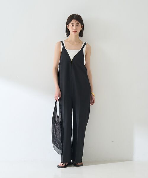 Rouge vif la cle / ルージュ・ヴィフ ラクレ サロペット・オールインワン | 【吸湿速乾】ドライタッチフロントジップサロペット | 詳細2