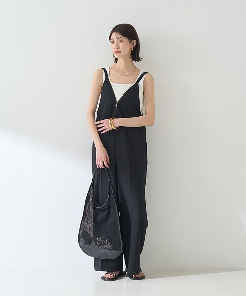 Rouge vif la cle / ルージュ・ヴィフ ラクレ サロペット・オールインワン | 【吸湿速乾】ドライタッチフロントジップサロペット | 詳細3