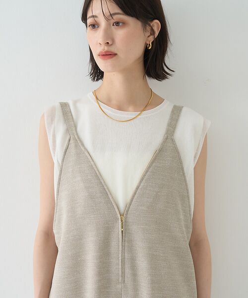 Rouge vif la cle / ルージュ・ヴィフ ラクレ サロペット・オールインワン | 【吸湿速乾】ドライタッチフロントジップサロペット | 詳細25