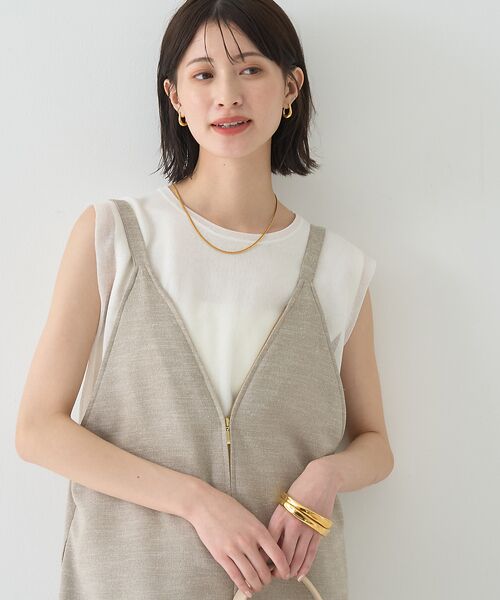 Rouge vif la cle / ルージュ・ヴィフ ラクレ サロペット・オールインワン | 【吸湿速乾】ドライタッチフロントジップサロペット | 詳細14