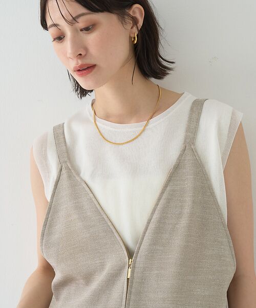 Rouge vif la cle / ルージュ・ヴィフ ラクレ サロペット・オールインワン | 【吸湿速乾】ドライタッチフロントジップサロペット | 詳細15