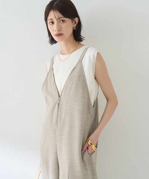 Rouge vif la cle / ルージュ・ヴィフ ラクレ サロペット・オールインワン | 【吸湿速乾】ドライタッチフロントジップサロペット | 詳細17