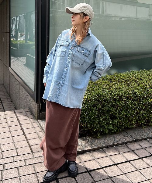 Rouge vif la cle / ルージュ・ヴィフ ラクレ シャツ・ブラウス | 【RED CARD/レッドカード】Brooklyn デニムシャツ | 詳細8