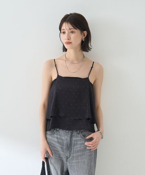 【TICCA】シルク2WAYビスチェ ブラックドット TICCA(ティッカ)｜シルク2wayビスチェ/ブラックドット の通販