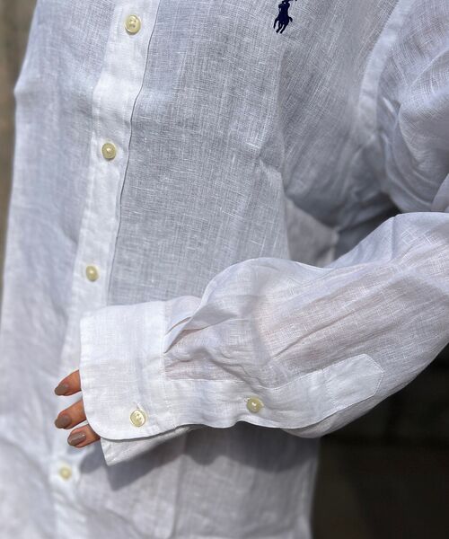 Rouge vif la cle / ルージュ・ヴィフ ラクレ シャツ・ブラウス | 【POLO RALPH LAUREN/ポロラルフローレン】カスタムフィットリネン | 詳細12
