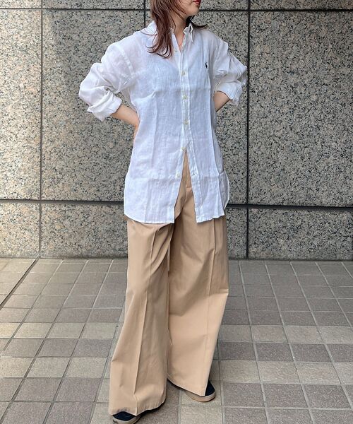 Rouge vif la cle / ルージュ・ヴィフ ラクレ シャツ・ブラウス | 【POLO RALPH LAUREN/ポロラルフローレン】カスタムフィットリネン | 詳細4