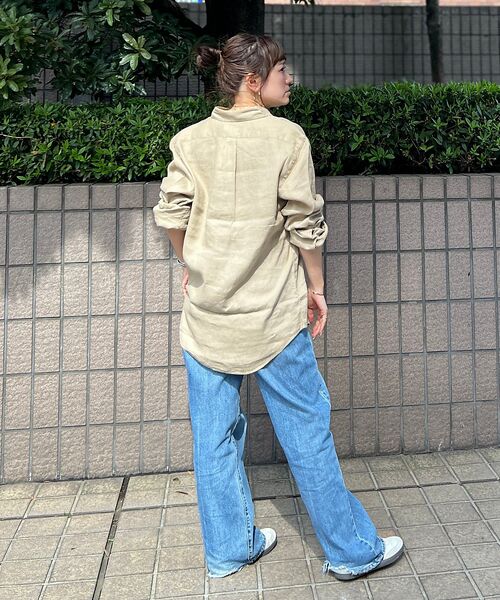Ralph Lauren レディース　カスタムフィット 長袖シャツ SP Ralph Lauren 長袖シャツ L相当 マルチストライプ カスタム
