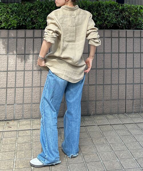 Rouge vif la cle / ルージュ・ヴィフ ラクレ シャツ・ブラウス | 【POLO RALPH LAUREN/ポロラルフローレン】カスタムフィットリネン | 詳細21