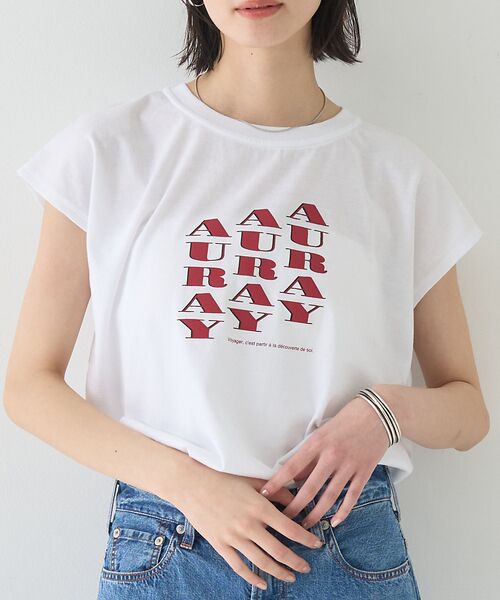 Rouge vif la cle/ルージュ・ヴィフ ラクレ 【TICCA/ティッカ】別注Tシャツ AURAY ホワイト F Rouge vif la cle/ルージュ・ヴィフ ラクレ 【TICCA/ティッカ】別注Tシャツ AURAY ホワイト F