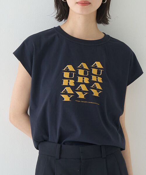 Rouge vif la cle/ルージュ・ヴィフ ラクレ 【TICCA/ティッカ】別注Tシャツ AURAY ネイビー F Rouge vif la cle/ルージュ・ヴィフ ラクレ 【TICCA/ティッカ】別注Tシャツ AURAY ネイビー F