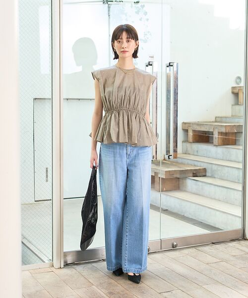 Rouge vif la cle / ルージュ・ヴィフ ラクレ デニムパンツ | 【RED CARD/レッドカード】Slogan ルーズストレートデニム | 詳細17