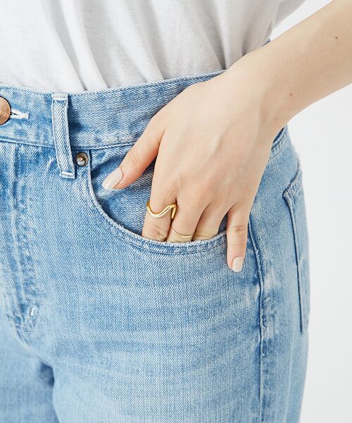 Rouge vif la cle / ルージュ・ヴィフ ラクレ デニムパンツ | 【RED CARD/レッドカード】Slogan ルーズストレートデニム | 詳細25