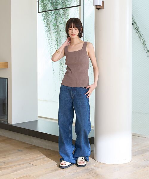 Rouge vif la cle / ルージュ・ヴィフ ラクレ デニムパンツ | 【AGOLDE/エーゴールドイー】DAME JEAN NO CUFF  ハイライ | 詳細5