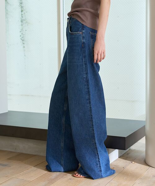 Rouge vif la cle / ルージュ・ヴィフ ラクレ デニムパンツ | 【AGOLDE/エーゴールドイー】DAME JEAN NO CUFF  ハイライ | 詳細9