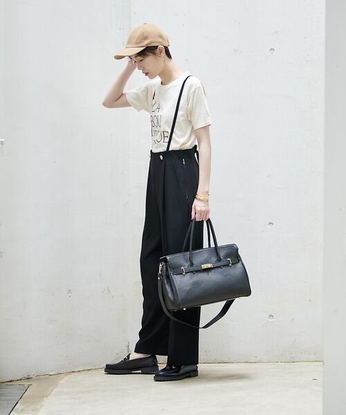 Rouge vif la cle / ルージュ・ヴィフ ラクレ トートバッグ | 【AULENTTI/オウレンティ】2WAY トートバッグ　レザーベルト付き | 詳細3