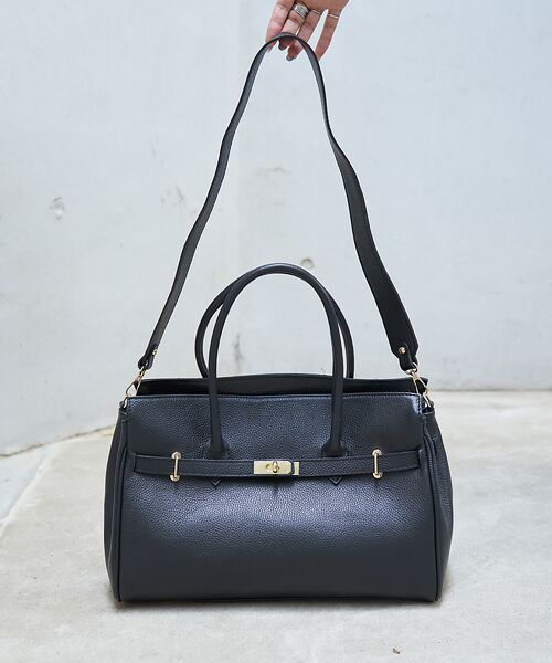 Rouge vif la cle / ルージュ・ヴィフ ラクレ トートバッグ | 【AULENTTI/オウレンティ】2WAY トートバッグ　レザーベルト付き | 詳細8