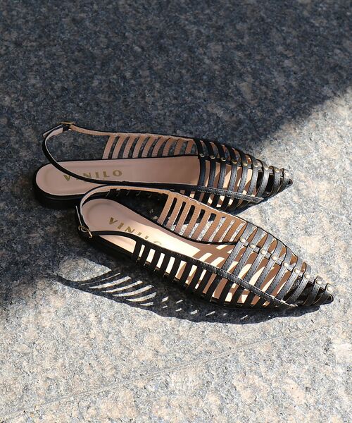 Rouge vif la cle / ルージュ・ヴィフ ラクレ サンダル | 【VINILO/ヴィニーロ】レザースリングバッグシューズ | 詳細1