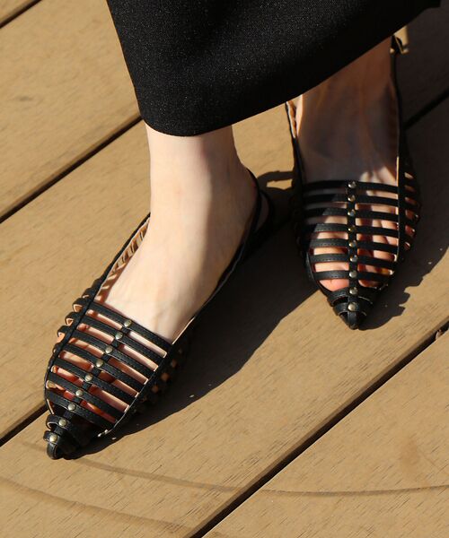 Rouge vif la cle / ルージュ・ヴィフ ラクレ サンダル | 【VINILO/ヴィニーロ】レザースリングバッグシューズ | 詳細3