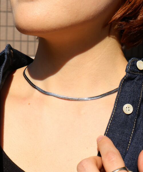 Rouge vif la cle / ルージュ・ヴィフ ラクレ ネックレス・ペンダント・チョーカー | 【LUV AJ/ラヴエージェイ】ヘリンボーンチェーン ネックレス | 詳細1