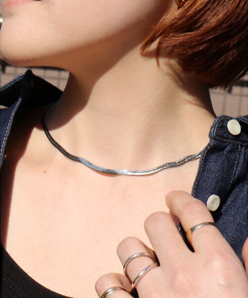 Rouge vif la cle / ルージュ・ヴィフ ラクレ ネックレス・ペンダント・チョーカー | 【LUV AJ/ラヴエージェイ】ヘリンボーンチェーン ネックレス | 詳細2