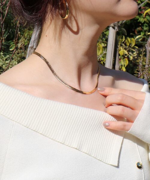 Rouge vif la cle / ルージュ・ヴィフ ラクレ ネックレス・ペンダント・チョーカー | 【LUV AJ/ラヴエージェイ】ヘリンボーンチェーン ネックレス | 詳細5