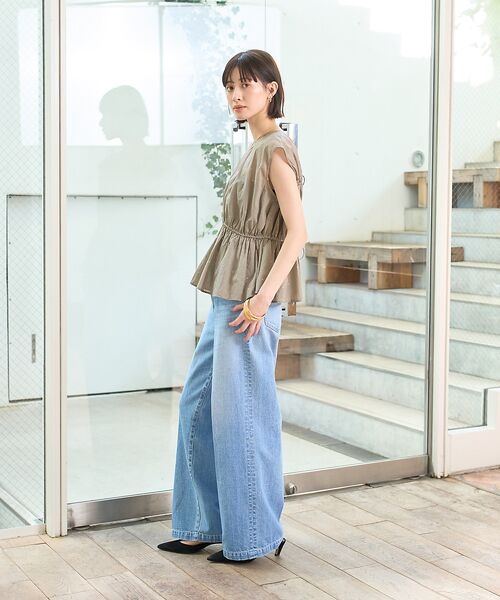 Rouge vif la cle / ルージュ・ヴィフ ラクレ シャツ・ブラウス | シルバードット刺繍ペプラムブラウス | 詳細21