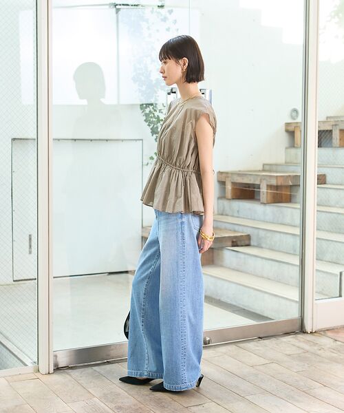 Rouge vif la cle / ルージュ・ヴィフ ラクレ シャツ・ブラウス | シルバードット刺繍ペプラムブラウス | 詳細22