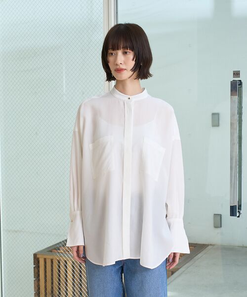 ブラウス シャツ NEWドルマンビッグシャツ レディース NEWドルマンビッグシャツ （シャツ・ブラウス）｜Rouge vif la