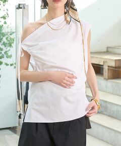 Rouge vif la cle / ルージュ・ヴィフ ラクレ シャツ・ブラウス | ギャザーアシンメトリーブラウス