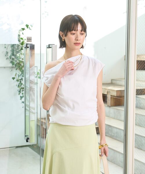 Rouge vif la cle / ルージュ・ヴィフ ラクレ シャツ・ブラウス | ギャザーアシンメトリーブラウス | 詳細14