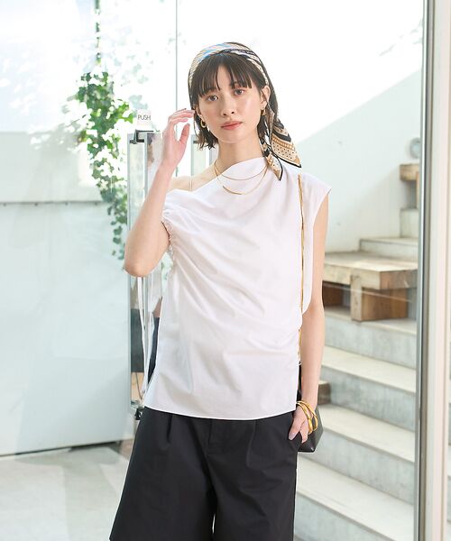 Rouge vif la cle / ルージュ・ヴィフ ラクレ シャツ・ブラウス | ギャザーアシンメトリーブラウス | 詳細3