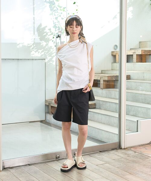 Rouge vif la cle / ルージュ・ヴィフ ラクレ シャツ・ブラウス | ギャザーアシンメトリーブラウス | 詳細7