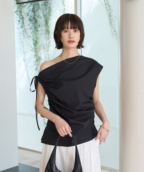 Rouge vif la cle / ルージュ・ヴィフ ラクレ シャツ・ブラウス | ギャザーアシンメトリーブラウス | 詳細22