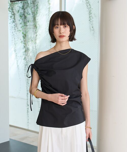 Rouge vif la cle / ルージュ・ヴィフ ラクレ シャツ・ブラウス | ギャザーアシンメトリーブラウス | 詳細23