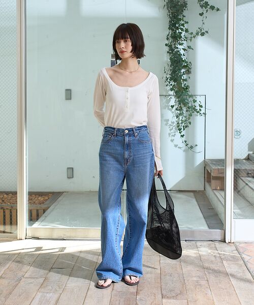 Rouge vif la cle / ルージュ・ヴィフ ラクレ Tシャツ | コットンヘンリーネックプルオーバー | 詳細5