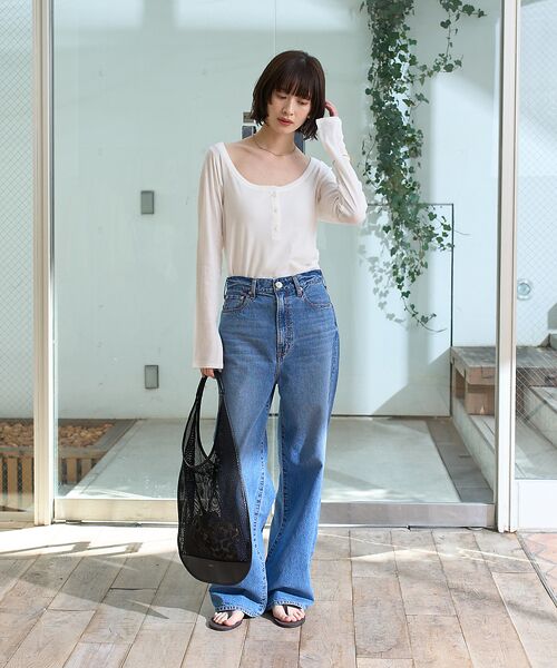 Rouge vif la cle / ルージュ・ヴィフ ラクレ Tシャツ | コットンヘンリーネックプルオーバー | 詳細6