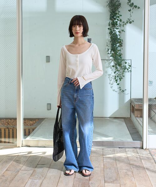 Rouge vif la cle / ルージュ・ヴィフ ラクレ Tシャツ | コットンヘンリーネックプルオーバー | 詳細7