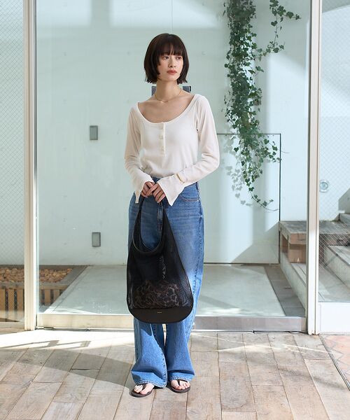 Rouge vif la cle / ルージュ・ヴィフ ラクレ Tシャツ | コットンヘンリーネックプルオーバー | 詳細8