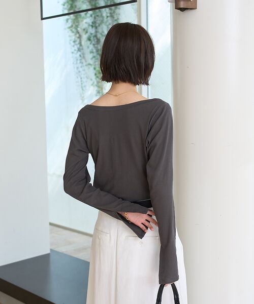 Rouge vif la cle / ルージュ・ヴィフ ラクレ Tシャツ | コットンヘンリーネックプルオーバー | 詳細13