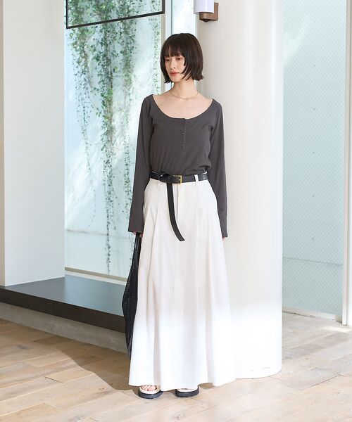 Rouge vif la cle / ルージュ・ヴィフ ラクレ Tシャツ | コットンヘンリーネックプルオーバー | 詳細15