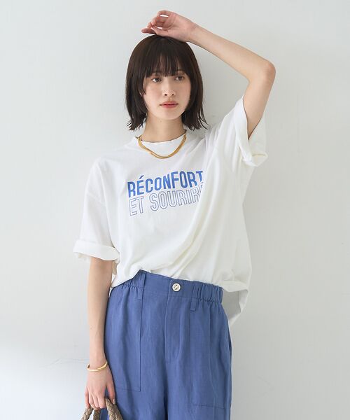 Rouge vif la cle / ルージュ・ヴィフ ラクレ Tシャツ | ピグメントダイカジュアルロゴBIG Tシャツ | 詳細1