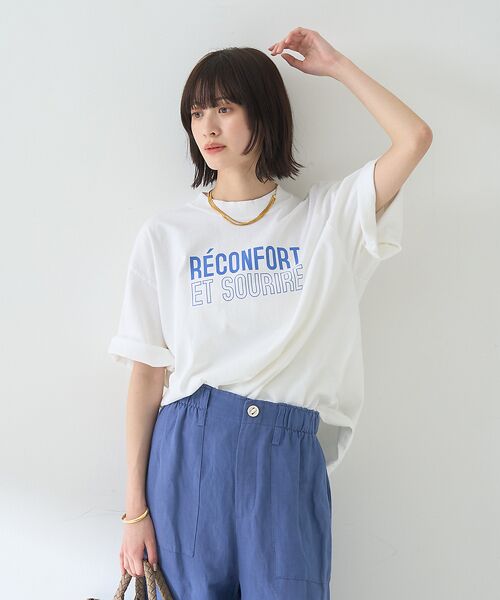 Rouge vif la cle / ルージュ・ヴィフ ラクレ Tシャツ | ピグメントダイカジュアルロゴBIG Tシャツ | 詳細2