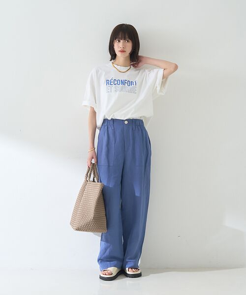 Rouge vif la cle / ルージュ・ヴィフ ラクレ Tシャツ | ピグメントダイカジュアルロゴBIG Tシャツ | 詳細5